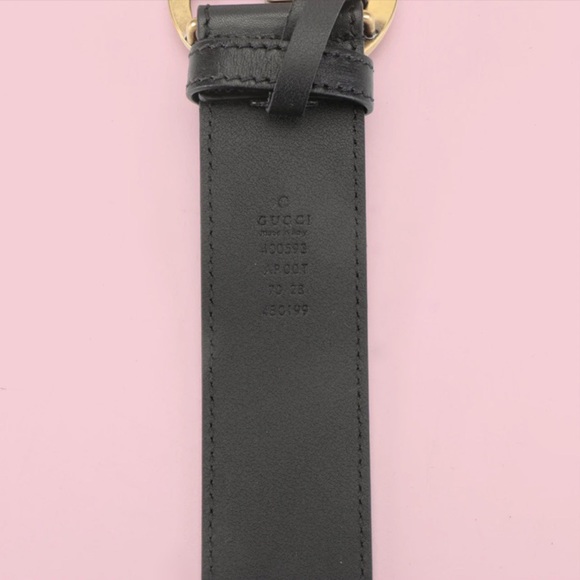 Gucci Re-Edition Wide Leather GG Belt - Picture 3 of 6